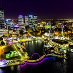 Perth Night Aerial Photography