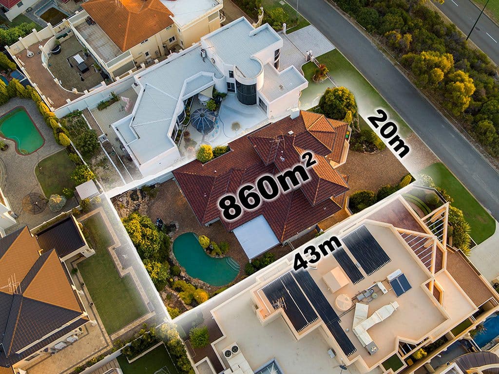 Real Estate Aerial Photography Overlay